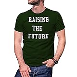 B&S Boutique Meghan Raising The Future T-Shirt Vert Militaire pour Homme Size XXL