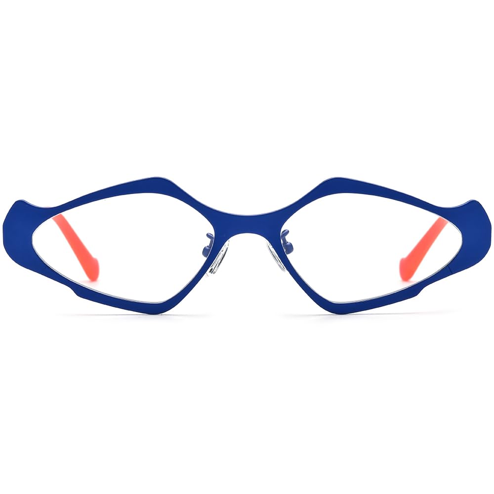FONEX Colorful Pure Titanium Glasses Frame Women Retro Round Eyeglasses