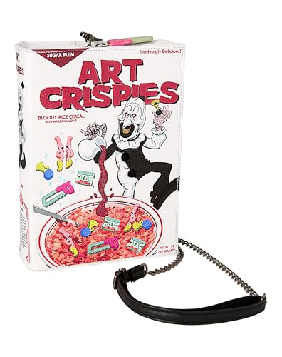Spirit Halloween Terrifier Art the Clown Crispies Crossbody Bag | Officially Licensed | Horror