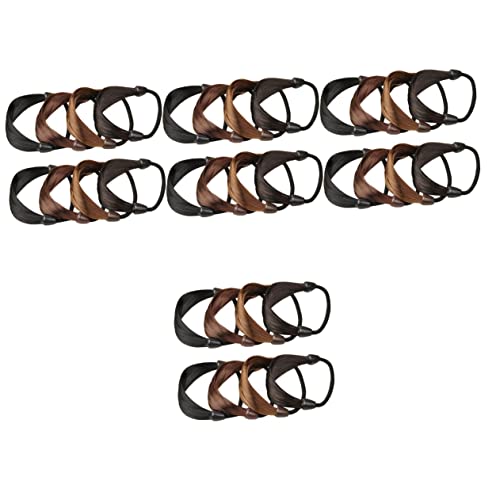 Chouchou élastique pour cheveux en fibre chimique tresser 32 pièces