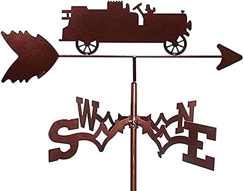 Veleta de Metal Estilo Lucha toros para decoración Exterior jardín. Indicador dirección del Viento Vintage Hueco Techo Hierro Exteriores (Estilo 5).