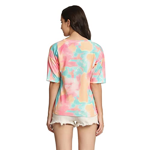 Image of Leriya Fashion Women's Rayon Solid Regular Fit T-Shirt