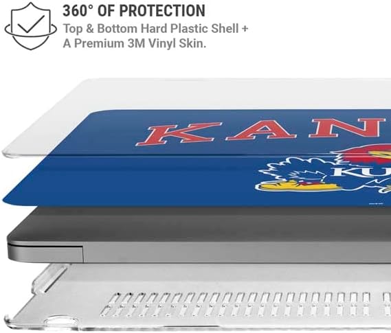 Skinit Case + Skin Compatible with MacBook Pro 16in (2021) - Officially Licensed University of Kansas Design