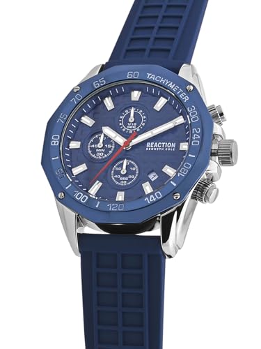 Image of Kenneth Cole Reaction Chronograph Blue Dial Watch for Men - KRWGO0070701