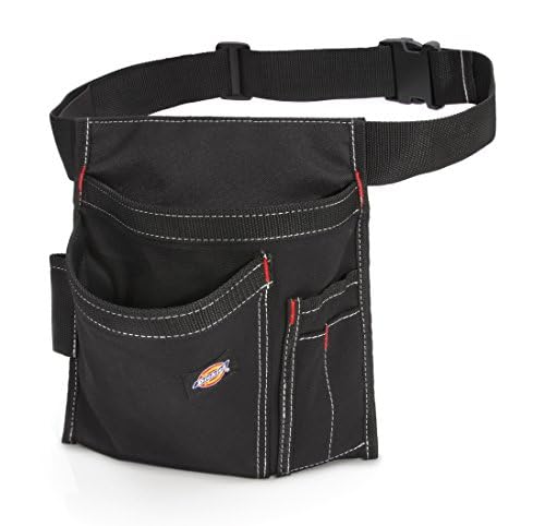 Dickies 5-Pocket Single Side Tool Belt Pouch/Work Apron, Durable Canvas Construction, Adjustable Belt for Custom Fit