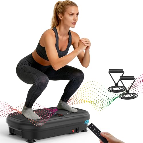 Image of AXV Vibration Plate Fitness Platform Exercise Machine Vibrating Shaking Full Body Shaker Workout Vibrate Stand Shake Board Sport for Weight Loss Fat Burner for Gym Home Office