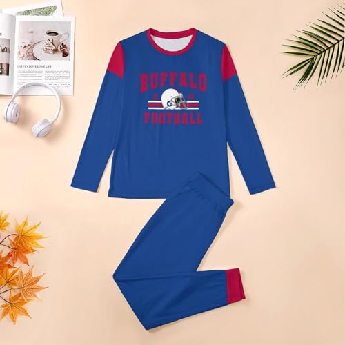 Custom Pajamas 2-Piece Set Personalized Name Number Long Sleeve Soft Nightwear for Men Dad Husband2
