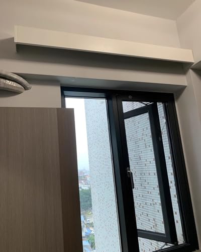 Tringle à rideau occultante pour salon avec corniche décorative 3,6m