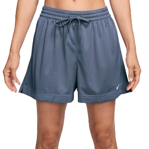 Nike Women's Essential Dri-FIT Mesh Basketball Shorts, New Slate/White, 3X-Large