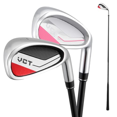 Número 7 Plancha de Golf para la Mano Derecha Hombres Mujeres Adultos, Opciones de Eje de Grafito o Acero, Diseño Ligero para una Mejor precisión y Control de oscilación en el Campo o Rango
