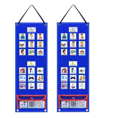 Calendrier visuel pour enfants et tableau de routine quotidien pour l'école