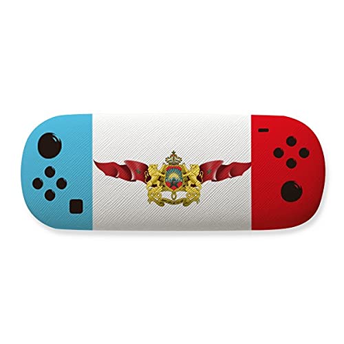 Étui de rangement pour lunettes rigide boîte de protection motif drapeau Maroc