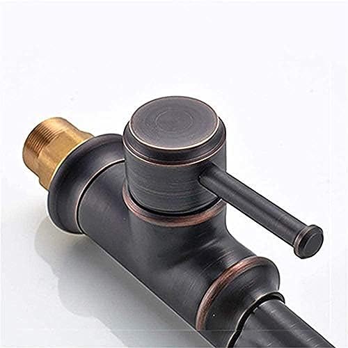 Robinet de salle de bain noir mitigeur eau chaude et froide - 3