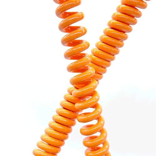 Câble extensible 2 conducteurs en PU orange résistant au froid 5m - 3