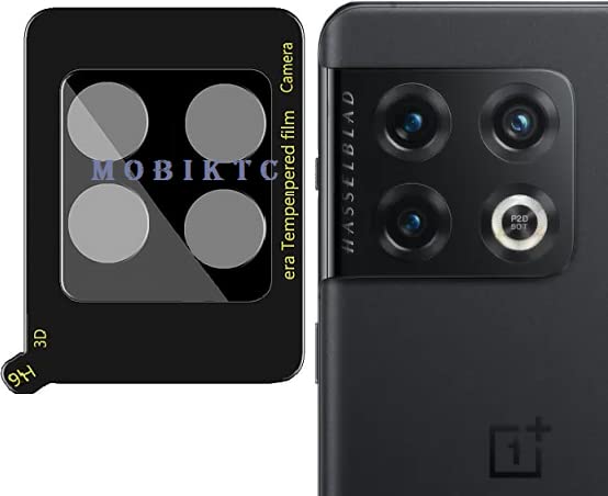 Image of For Oneplus 10 Pro 5G | 1+10 Pro 5G (9H 3D) [Black] Back Camera Lens Protector Tempered Glass - Full Camera Coverage
