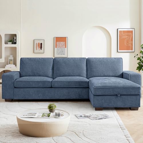 PARKOL 102' L-Shaped Sectional Couch with Storage, Sofa...