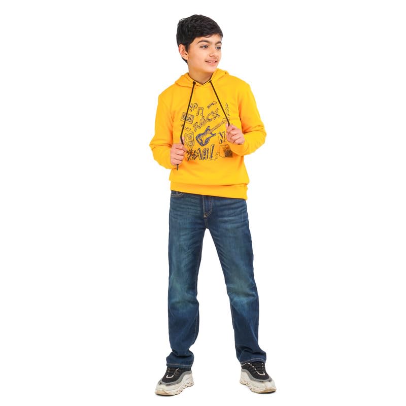 Image of Real Basics Boys Cotton Hooded Sweatshirt(Pack of 1)