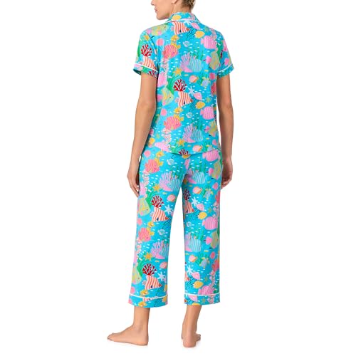 Image of kate spade new york Women's Kate Spade New York Women's Cropped Pant Pj Set