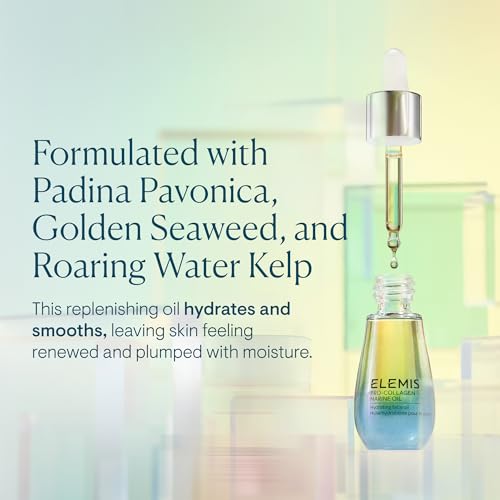 ELEMIS-Pro-Collagen-Marine-Oil-15ml--Ultra-Lightweight-Anti-Wrinkle-Daily-Face-Oil-Moisturizer-Deeply-Moisturize-Nourish-Hydrate-for-Youthful-Look-Fine-Lines-and-Wrinkles-Treatment