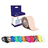 ✔ FÜR MEHR BEWEGLICHKEIT: Das Physio-Tape kann zum Tapen von runden Schultern und zur Haltungskorrektur genutzt werden. Obendrein liefert es mehr Kontrolle über allerlei Bewegungen beim Training