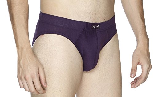 Image of Semantic Men's Solid Cotton Brief Underwear - Pack of 3