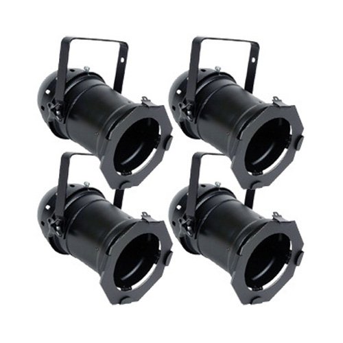 4x Black PAR 56 Lighting CAN Stage Theatre PAR56 Light