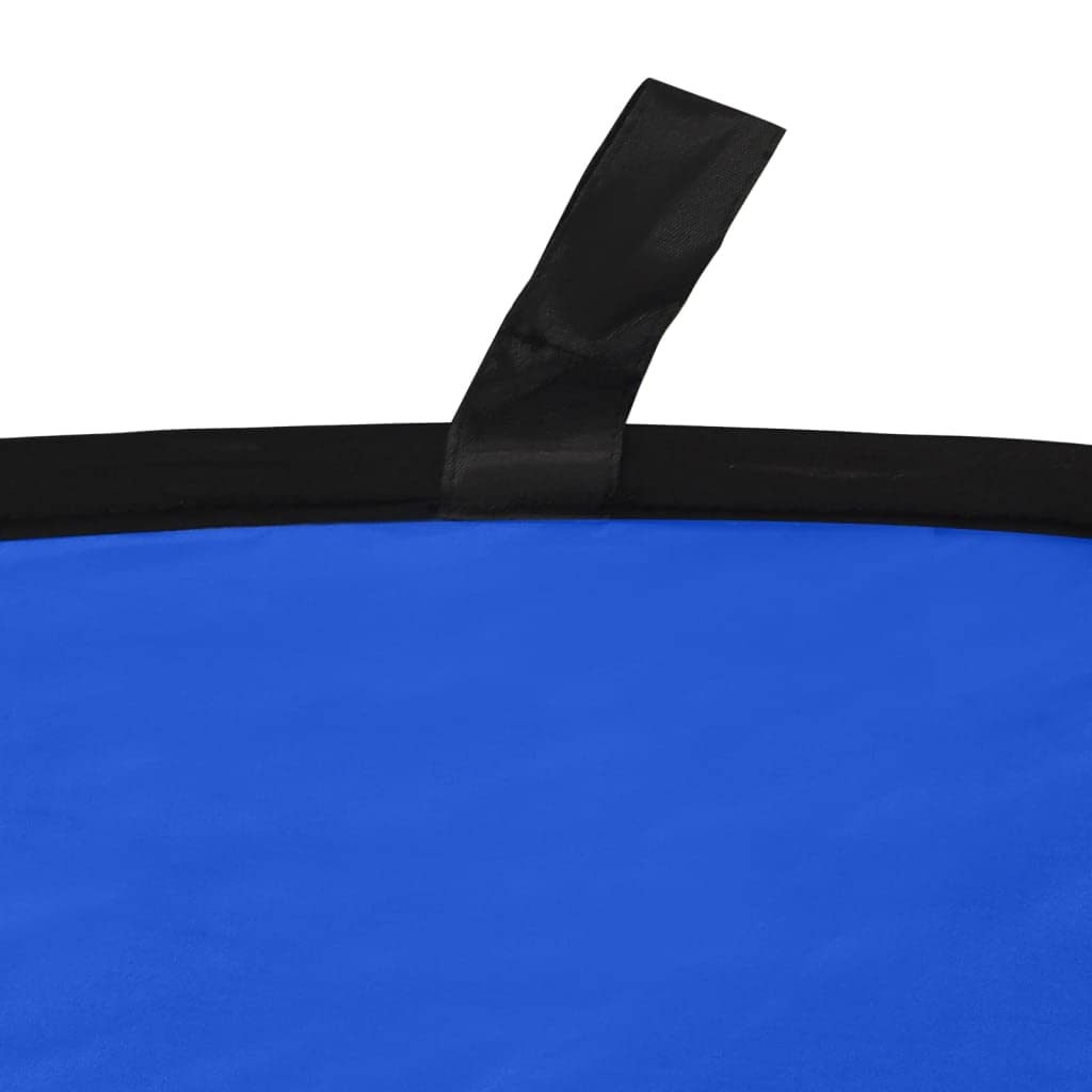 2 en 1 - Fondo para fotografía ovalado, color verde y azul, 200 x 150 cm, poliéster, plegable, con bolsa de transporte, para estudio al aire libre, retrato, producto, videografía, vlogging