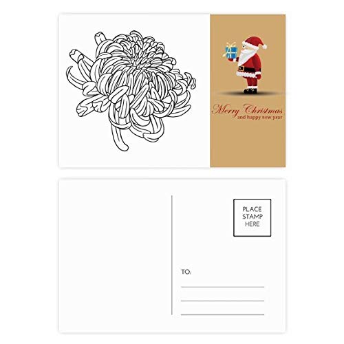 Cartes postales de chrysanthème Père Noël pour décorer vos tables de réveillon