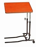 Ideal para sillas de ruedas Drive Medical 701 - Mesa auxiliar para cama o silla con 2 ruedas