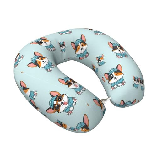 Almohada cervical de espuma viscoelástica para viaje miniatura 1