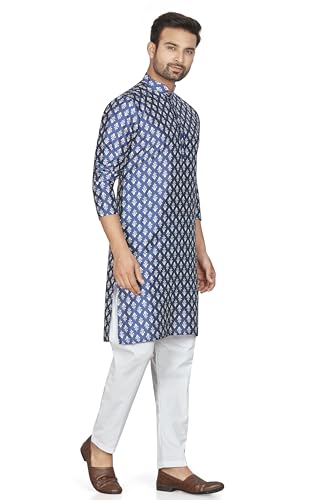 Image of BE ACTIVE Cotton Jacquard Blend Kurta for Men | Traditional and Elegant Design| Indian Kurta| | Full Sleeve Kurta| Classic Ethnic Elegance Green