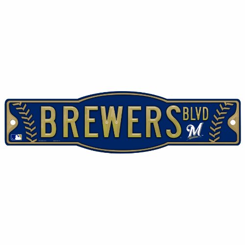 MLB Milwaukee Brewers 4.5-by-17 Sign MLB Milwaukee Brewers 4.5-by-17 Sign