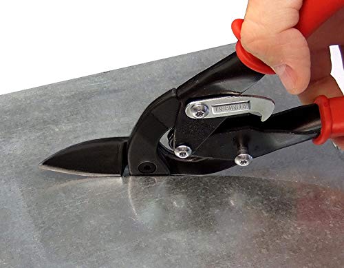 MIDWEST Blackout Series Aviation Snip - Left Cut Offset Tinner Shears, Made in the USA - MWT-6510LO - Image 3