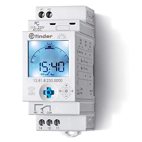 Finder 12.81.8.230.0000 ASTRO-Zeitschaltuhr mit Astroprogramm 1 Kanal NFC