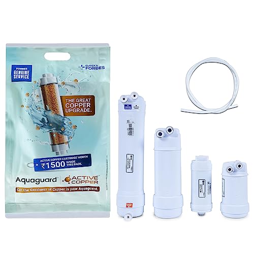 Image of Aquaguard Green /Low TDS RO KIT(Genuine Aquaguard Cartridge) Compatible with AG Enhance Green RO /AG Superb Green RO /AG Elegant RO|with Active Copper|Long Lasting Cartridge (6000L) from Eureka Forbes