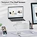 Urmust 360° Rotating Laptop Stand for Desk Adjustable Height, Ergonomic Laptop Riser Standing Desk Converter, MacBook Stand, Computer Lap top Riser Holder, Fits All Laptops 10-17