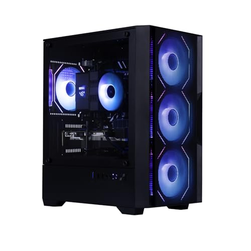 OKAMUS Gaming PC, i7 CPU, RX 590 8GB Graphics, 1TB NVMe SSD, 32GB DDR4 ECC RAM, RGB Fans, 550W PSU (i7+RX 590+1T +32G)