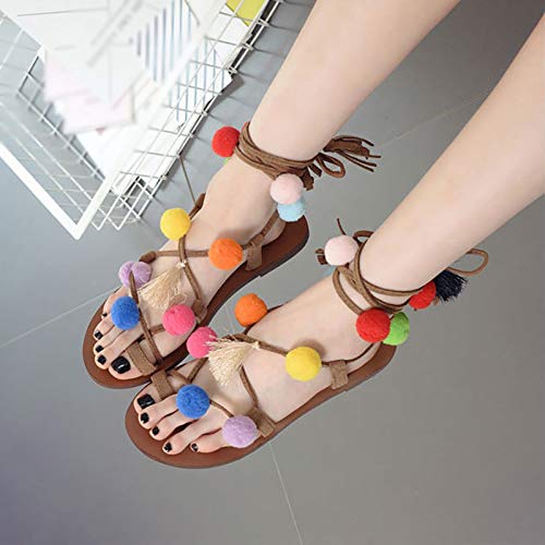 SUKDO Chanclas para Mujer Sandalias Sandalias Planas Cover