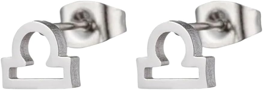 New 2026 12 Constellation Stud Earrings For Women Zodiac Sign Astrology Jewelry Leo Aries Scorpio Ear Cartilage Female Birthday Gift Fashion Accessories Creative