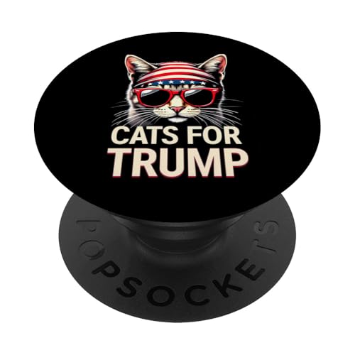 Gatos para Trump Funny Trump 2024 PopSockets PopGrip Adhesivo