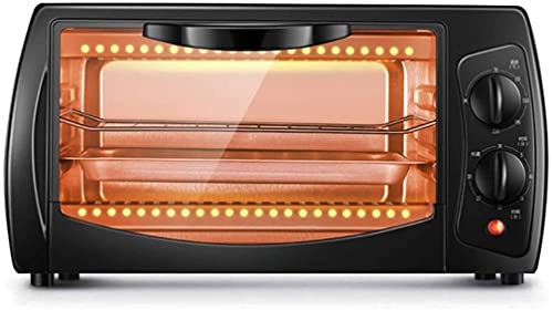 CAZARU Mini Horno Doméstico 10L, Horno De Hornear con Múltiples Funciones De Cocción Grill Temporizador De Control De Temperatura Ajustable - 800W