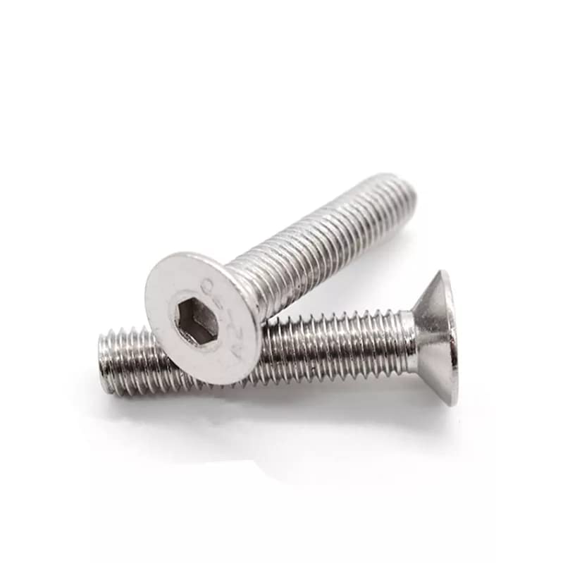 Image of Rely VP INDUSTRIES (Pcs-25) M4X10 mm CSK Allen Head Screw Stainless Steel | Countersunk Bolt with Allen Key 1 pc Free