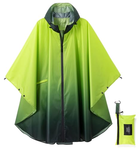 Image of salamra Rain Poncho Jacket - Hooded Waterproof Raincoat with Pocket for Women Men Adults