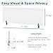 VaRoom - Desk Divider and Desk Dividers for Students. Desk Privacy Panel and Privacy Shields for Student Desks. Privacy Divider. Frosted Acrylic Clamp-on Desk Partition - 47” W x 18”H Divider