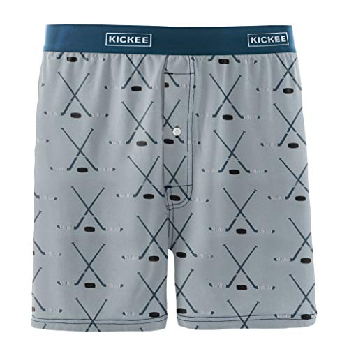 KICKEE Men’s Print Boxer Short Underwear, Lightweight and Breathable Mens Boxers