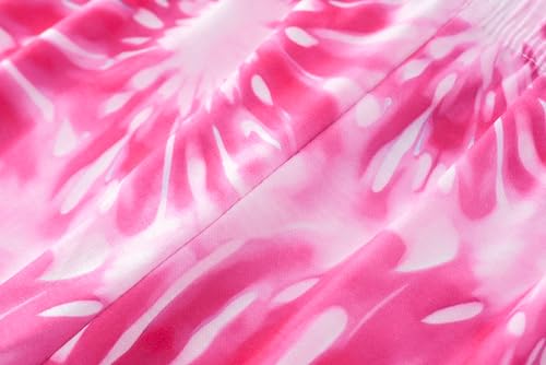 Image of Tie Dye Pajamas for Girls Soft Butterfly Sloth Fall Clothes Big Kids Sleepwear 2-Piece Long Sleeve Set Size 6-16