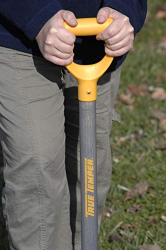 True Temper 2540700 16 in. Drain Trench Spade with 24 in. Hardwood D-Grip Handle and Comfort Step