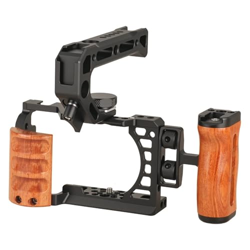 �݊���������Sony A6000 A6100 A6300 A6400 �J�����P�[�W���O�X�^�r���C�U�[�A�ؐ��n���h���R�[���h�V���[ 1/4 ����� 3/8 �X���b�h DSLR �u���P�b�g�ƌ݊���������܂��B(ABC)