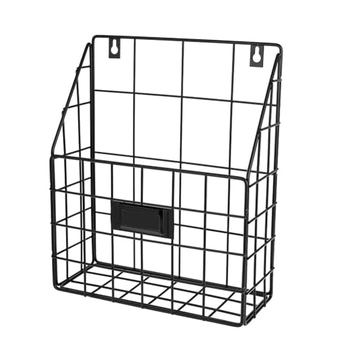 iFutniew Panier à courrier métallique – Porte-documents mural – Économique et facile à installer – Plateau pour la maison, le bureau et plus encore...