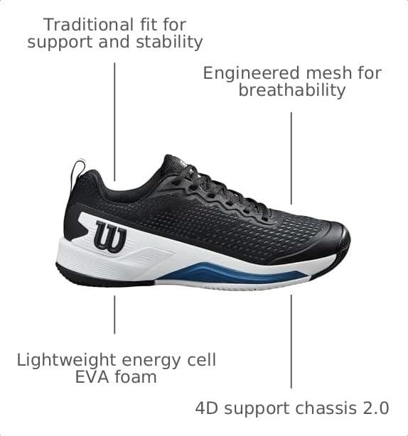 Image of Wilson Men's Rush Pro 4.5 Tennis Shoes